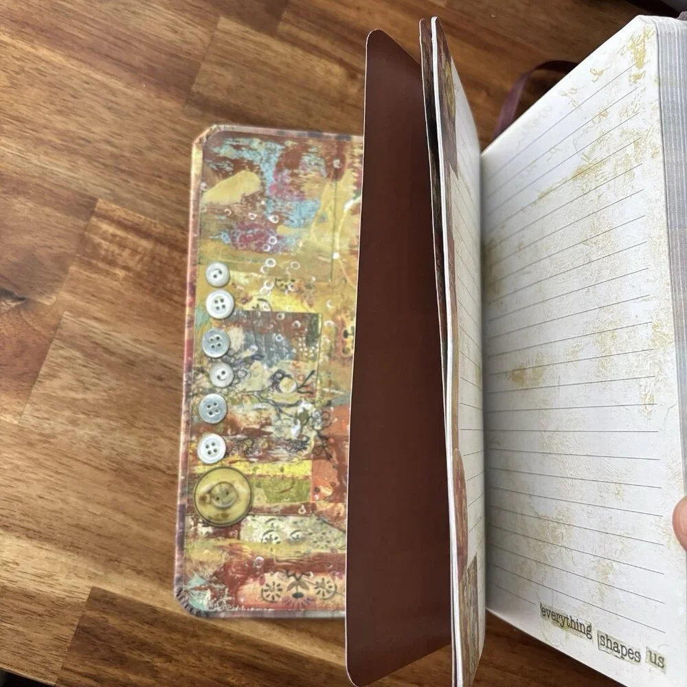 KELLY RAE ROBERTS Fabric Journal “Everything Shapes Us” 2012 Notebook NEVER USED